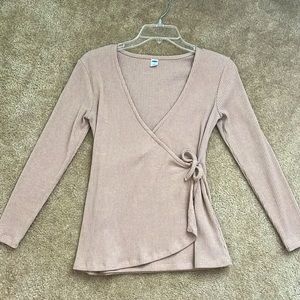 Old Navy Tan Long Sleeve Shirt